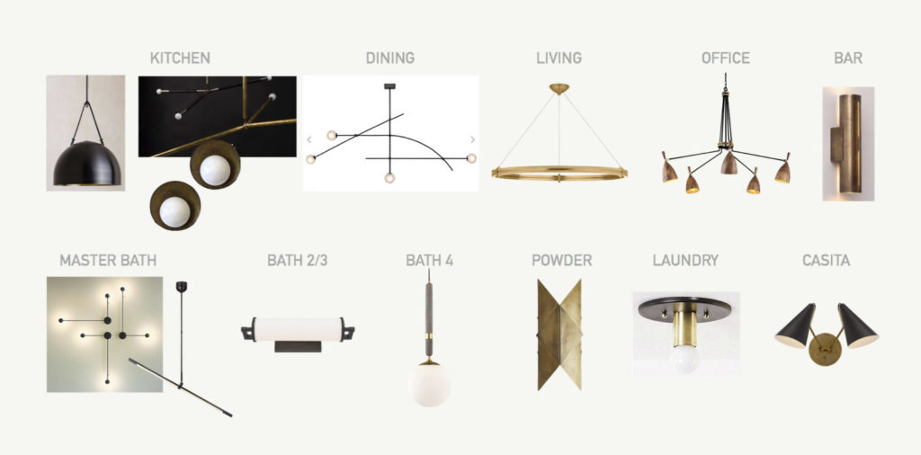 statement lighting for luxury interior design including kitchen, bathroom, master, living for luxury home