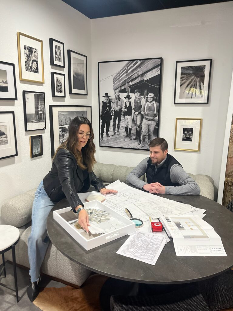 Design is in the details—Meredith guiding clients through the creative process with clarity and vision.